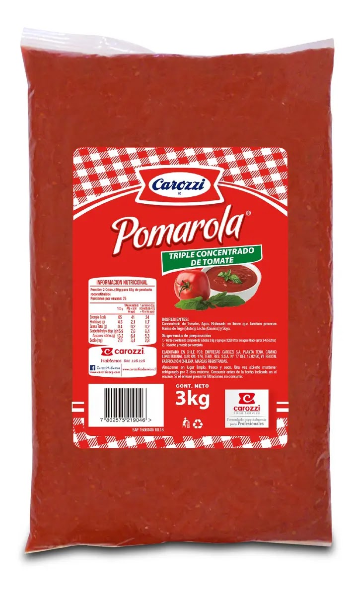 TOMATE CONCENTRADO POMAROLA 3 K