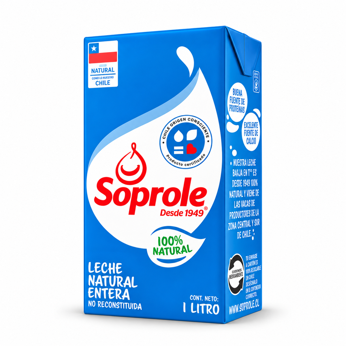LECHE NATURAL 1L SOPROLE