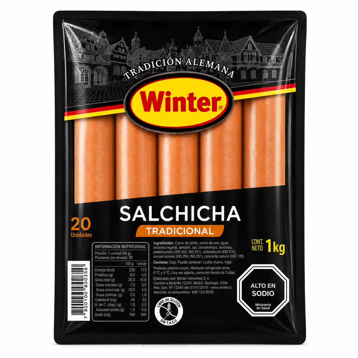 VIENESA TRADICIONAL 20 UNID. WINTER