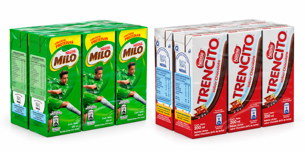 MILO Y TRENCITO 200 CC PACK 6 UNDS