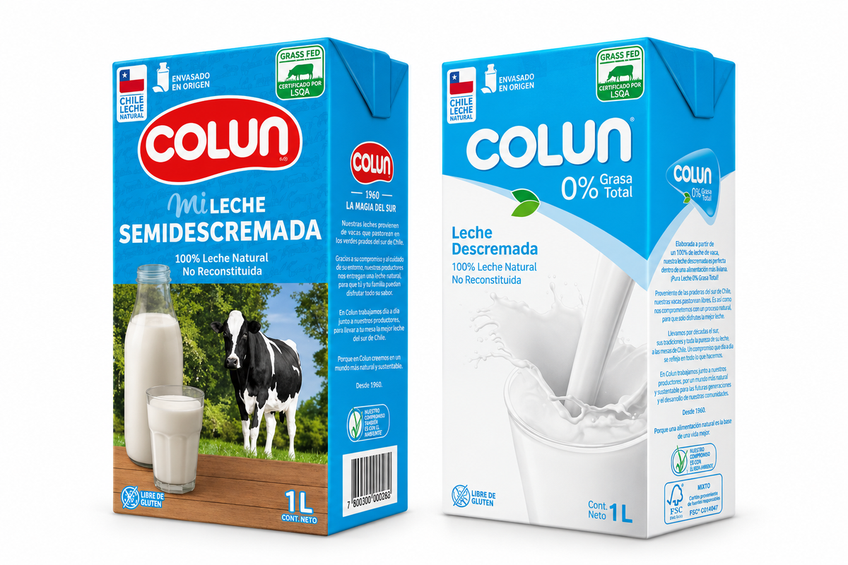 LECHE SEMI Y DESC 1 LT COLUN