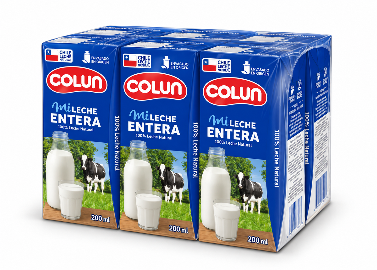 LECHE NATURAL 200ML COLUN