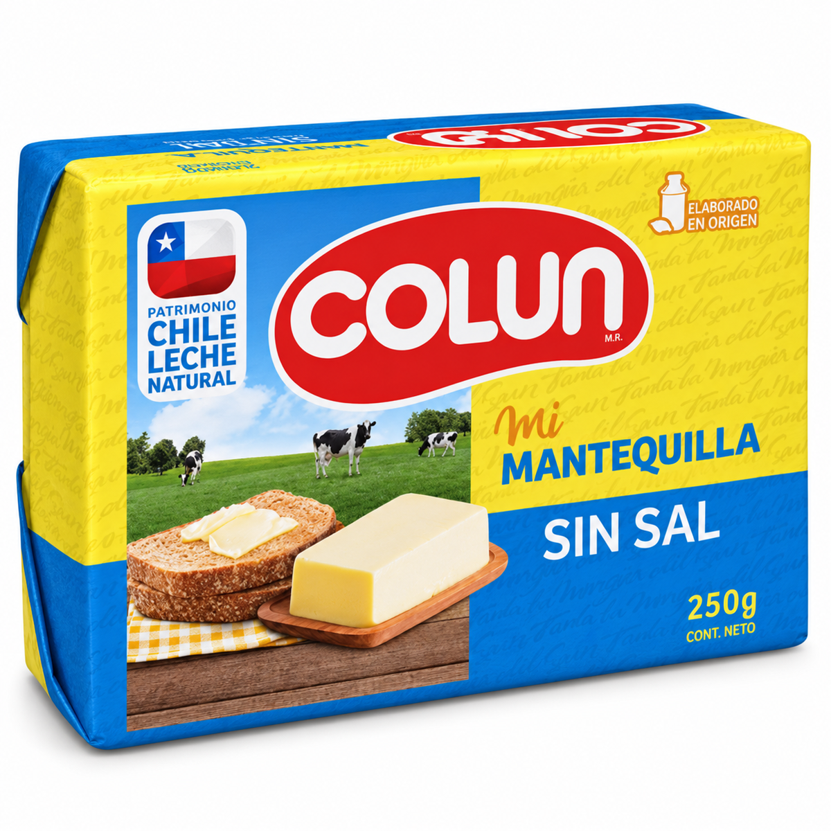 MANTEQUILLA PAN 1/4 SIN SAL COLUN
