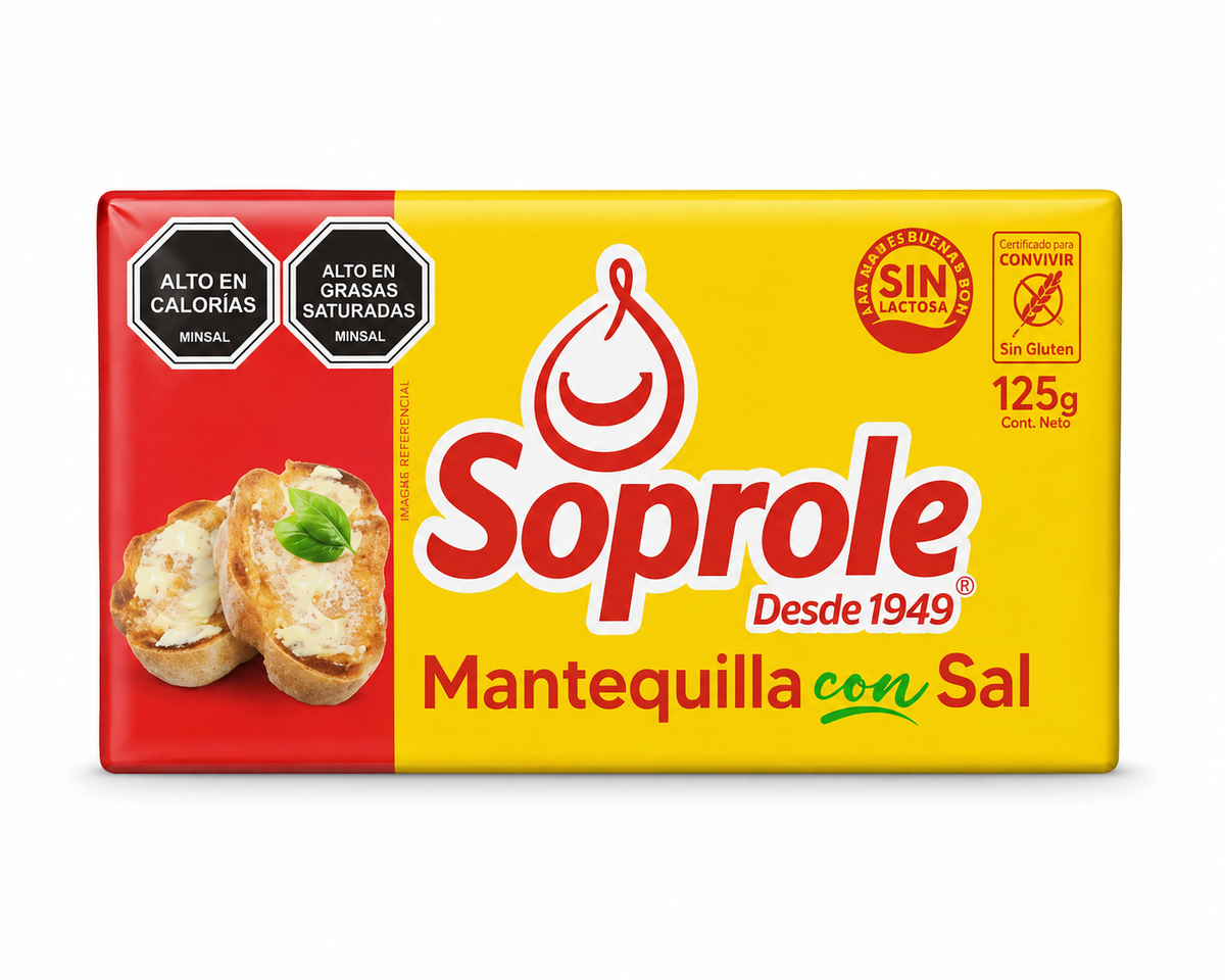 MANTEQUILLA PAN 1/8 SOPROLE