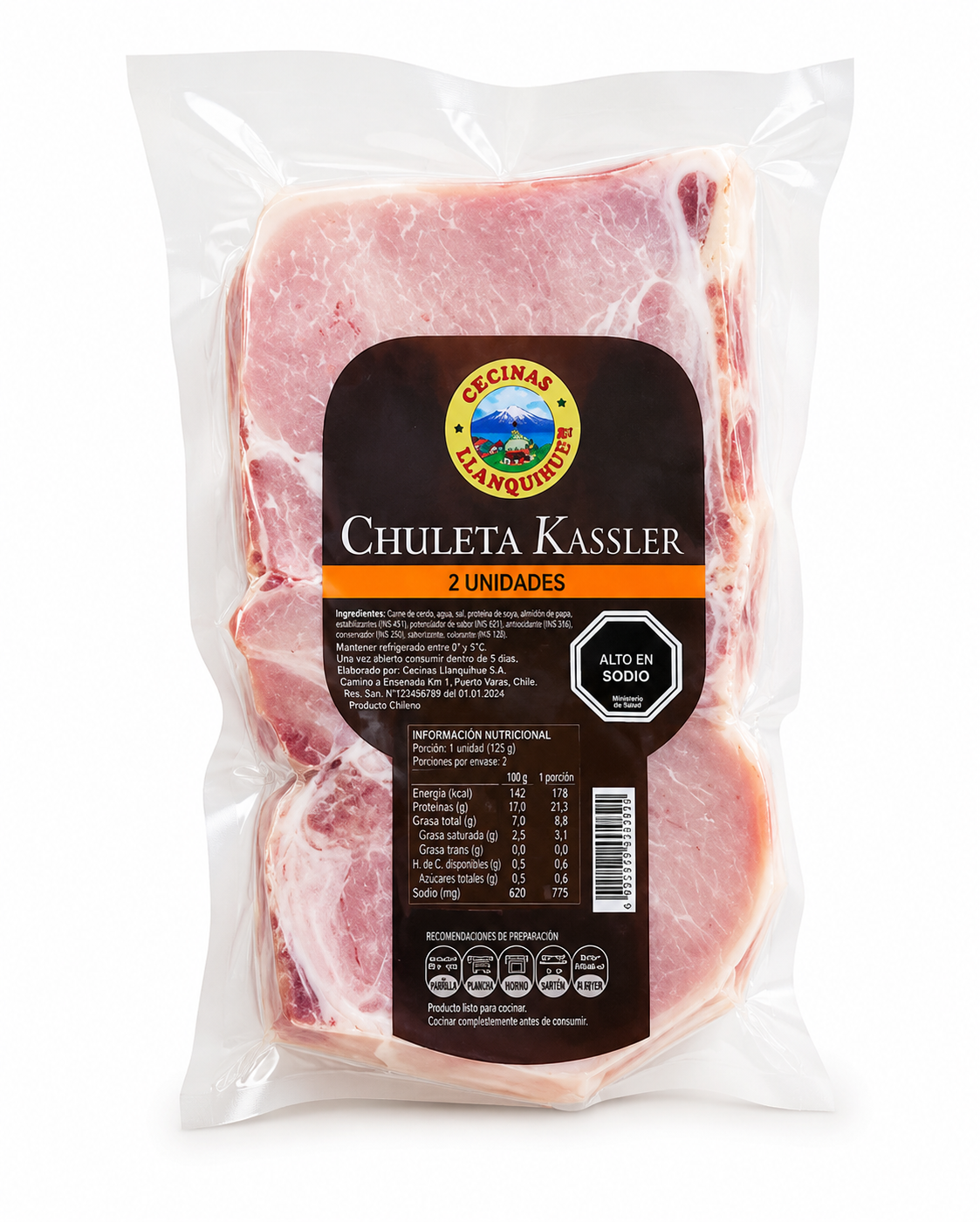 CHULETAS LLANQUIHUE 2 UN Kg