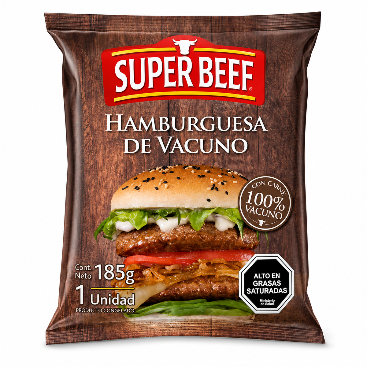 HAMB. SUPER BEEF 185 GR