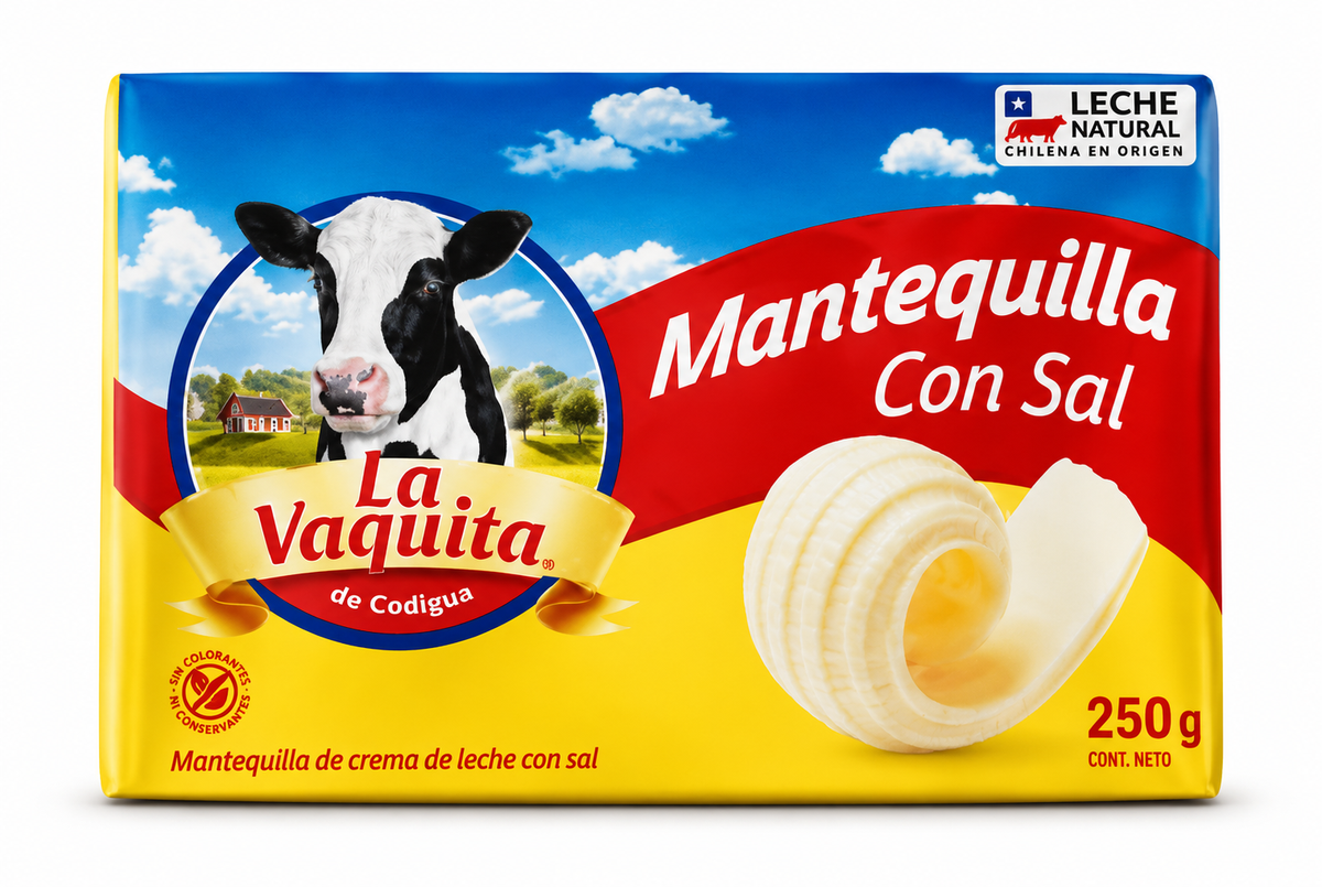 MANTEQUILLA VAQUITA PAN 1/4